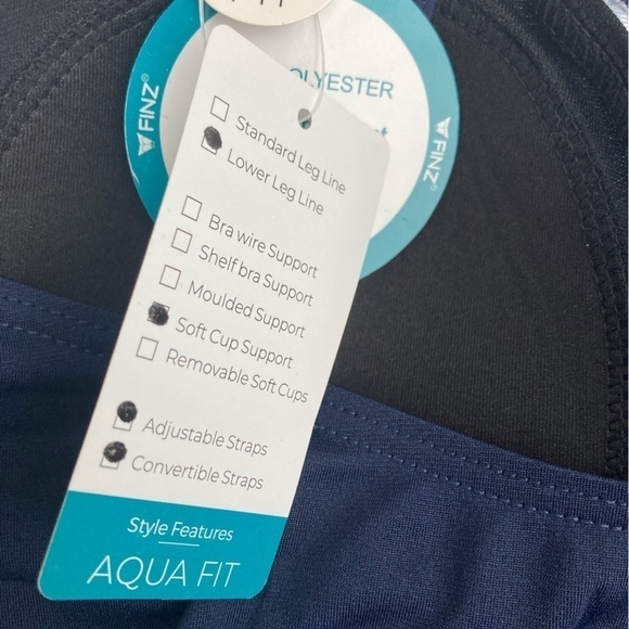 NWT FINZ Australia Performance Floral Swimsuit One Piece Multi Fit Cup - Picture 3 of 6